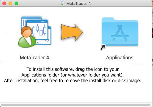 weeklizm.com XMTrading Mac版MetaTraderをドラッグ&ドロップしてインストールする
